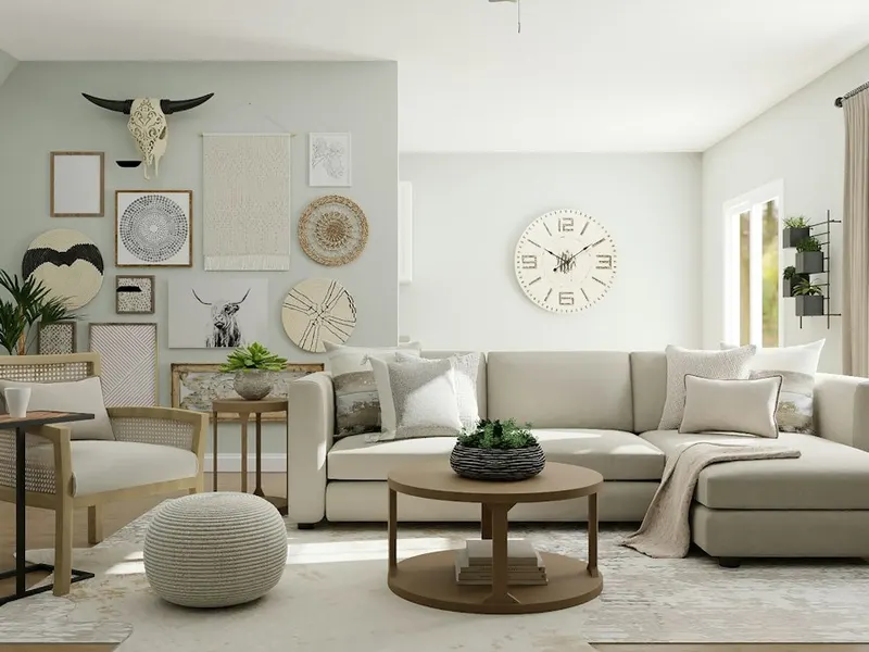 Interior designer at work