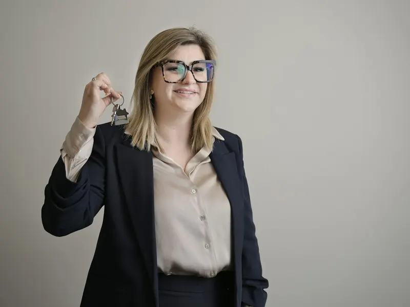 Real estate agent at work