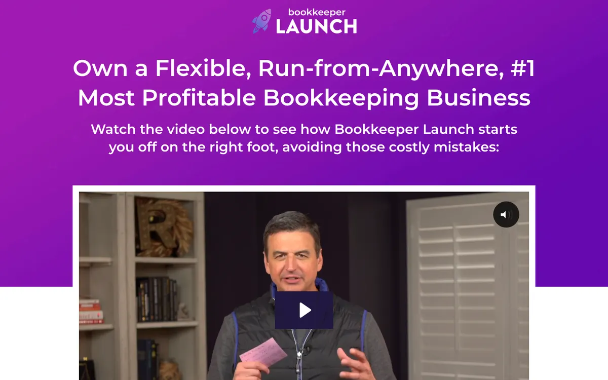 Bookkeepers.com (Ben Robinson) official site — program page