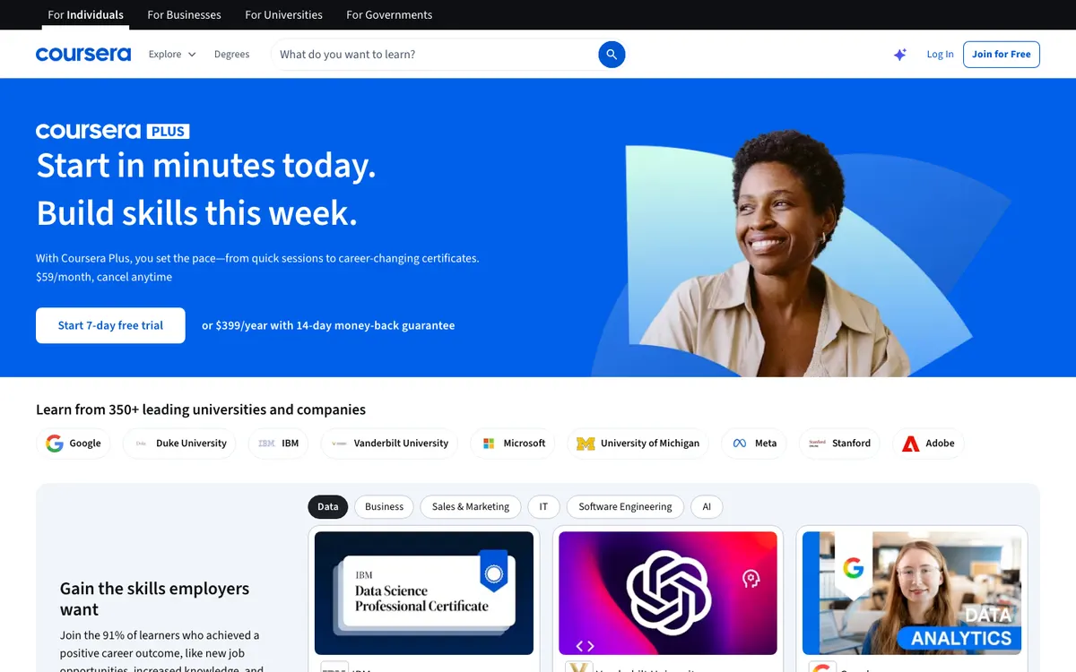 Coursera official site — program page