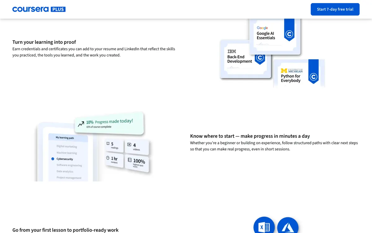 Coursera official site — program page (scrolled)