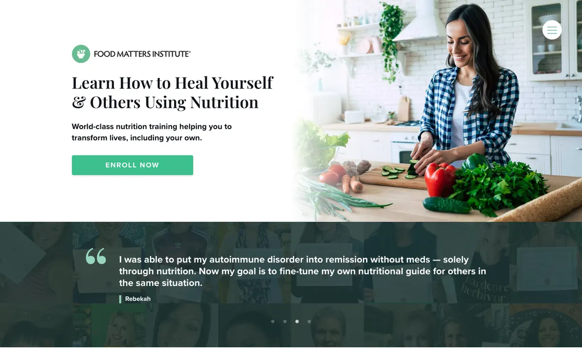 Food Matters Institute official site — program page