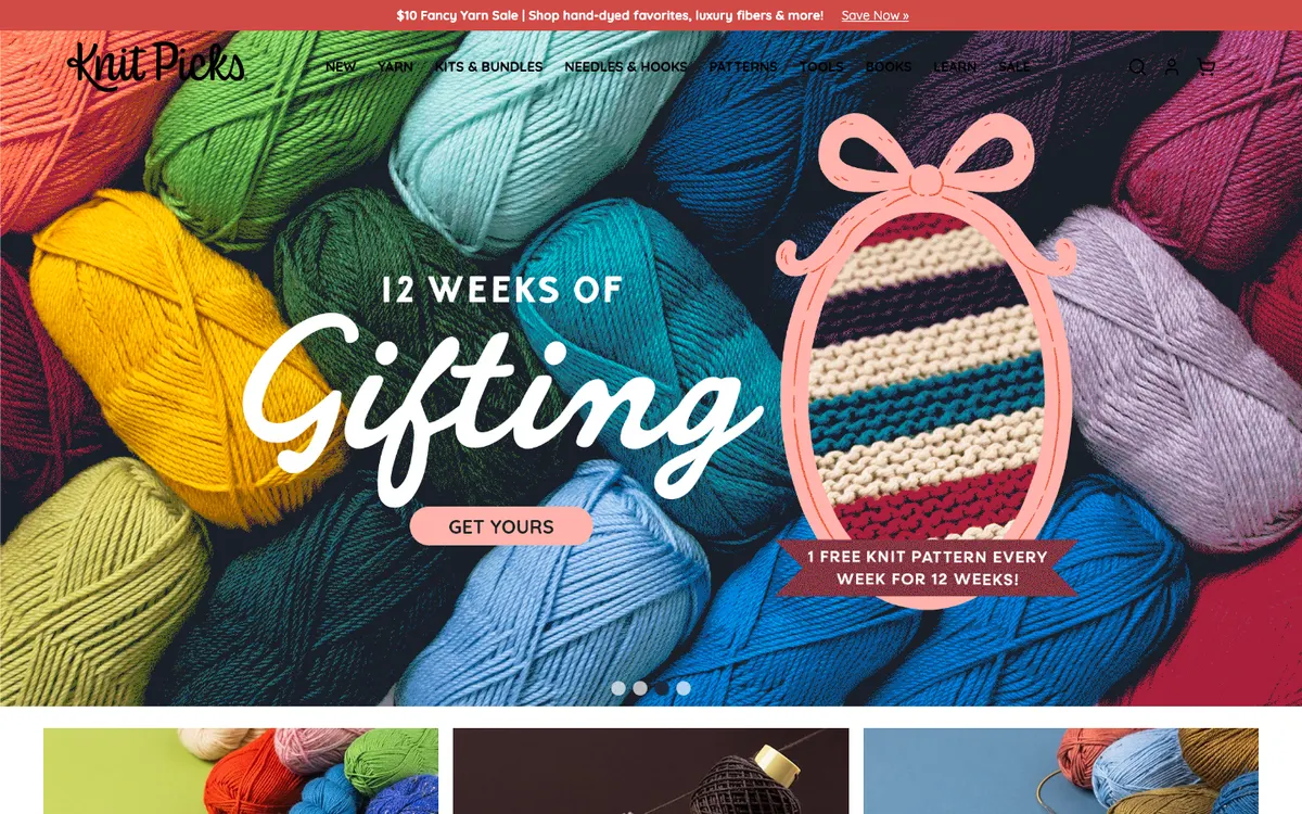 Knit Picks & Crochet.com official site — homepage
