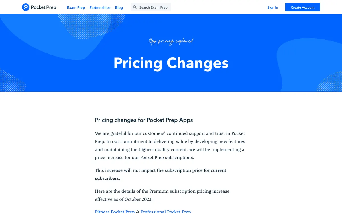 Pocket Prep official site — program page