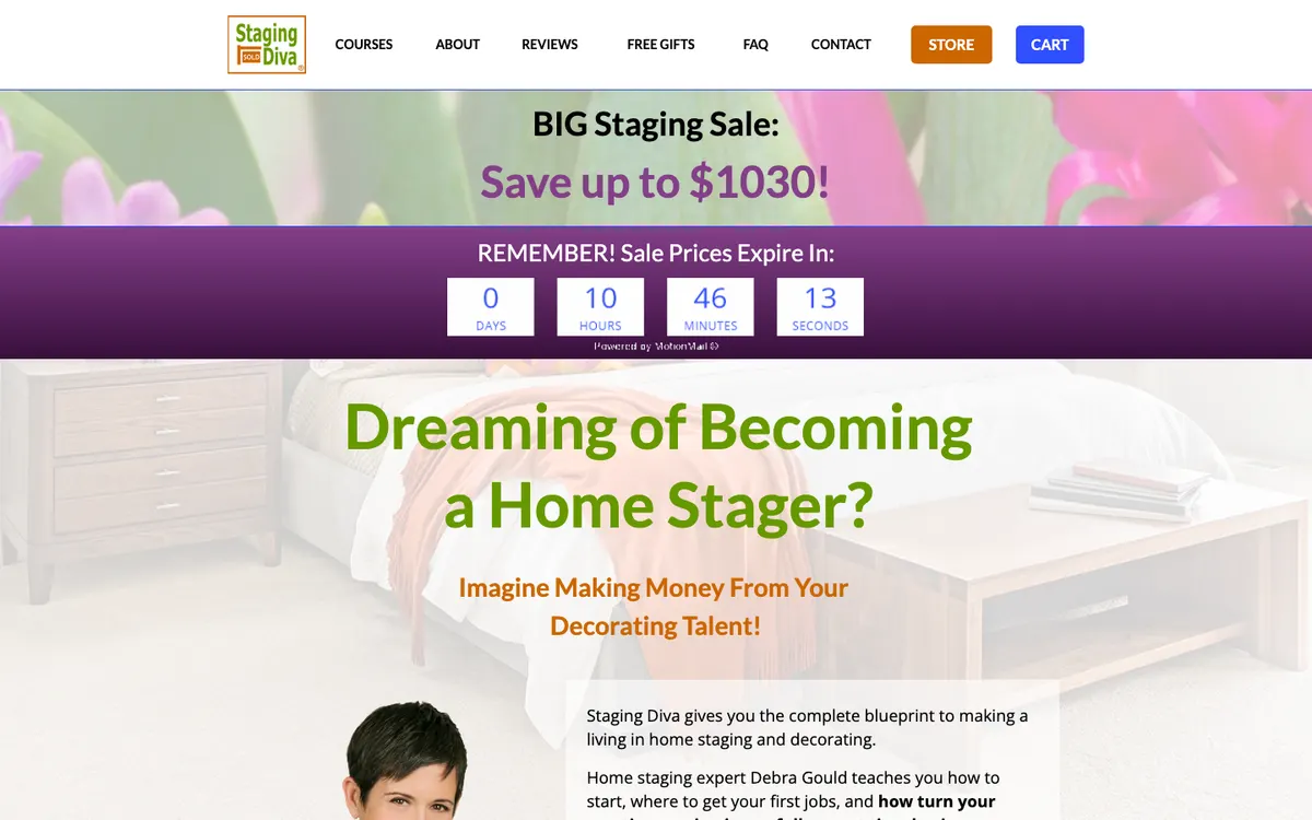 Staging Diva (Debra Gould) official site — program page