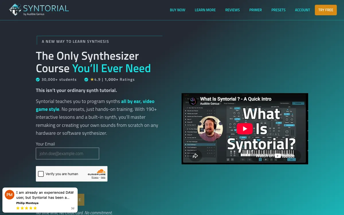 Syntorial / Audible Genius official site — program page