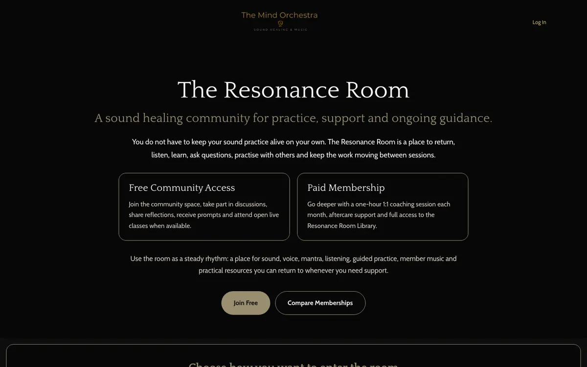 The Mind Orchestra official site — program page