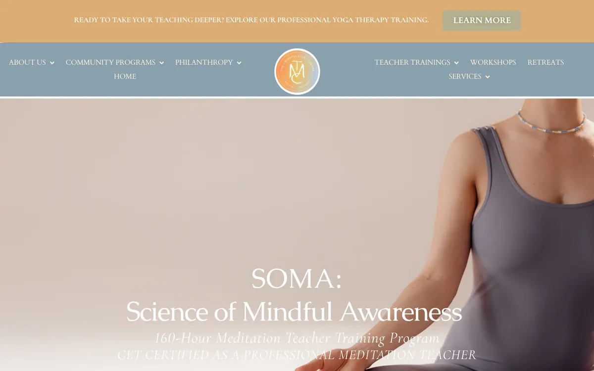 The Mindfulness Center (Bethesda, 501c3) official site — program page