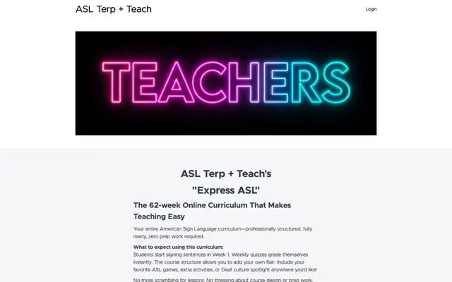 ASL Terp + Teach official website