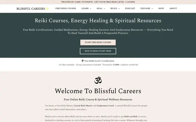Blissful Careers official website