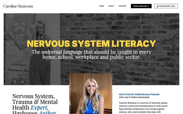 Caroline Strawson official website