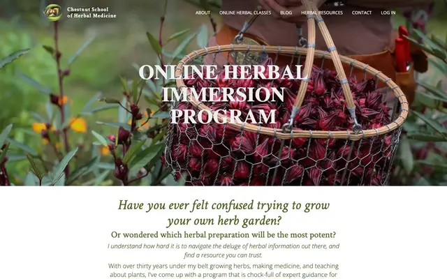 Chestnut School of Herbal Medicine official website