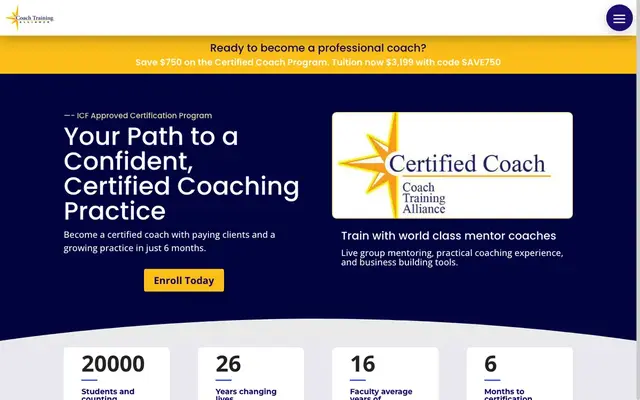 Coach Training Alliance official website