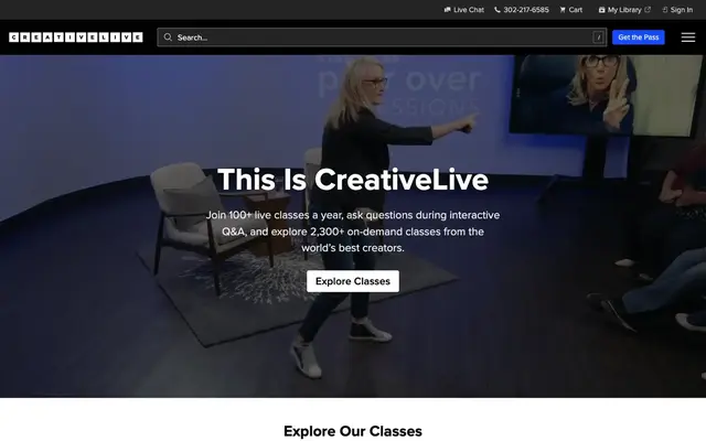 CreativeLive official website
