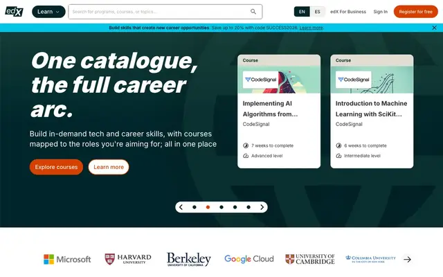 edX official website