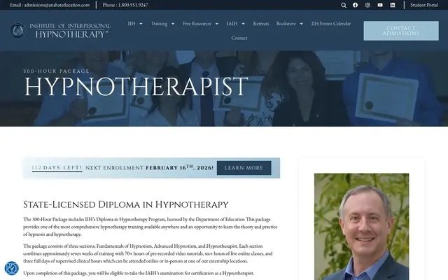 Institute of Interpersonal Hypnotherapy official website