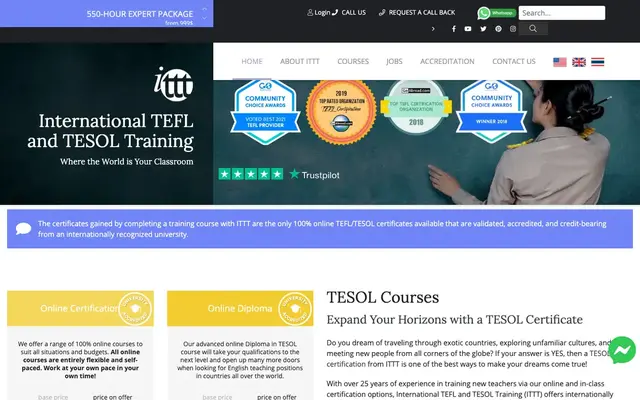 ITTT (International TEFL and TESOL Training) official website
