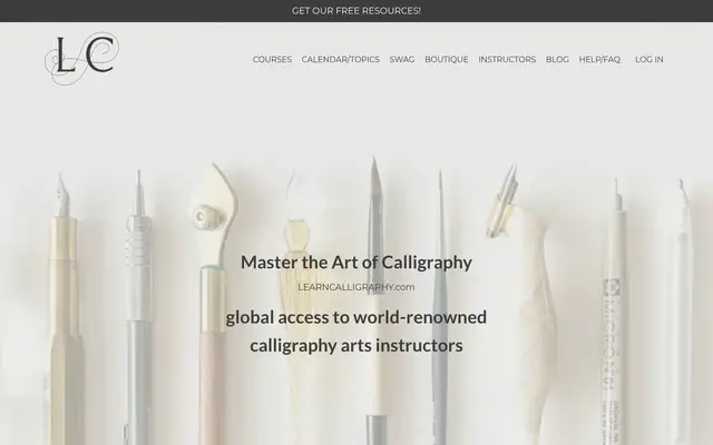 LearnCalligraphy.com official website