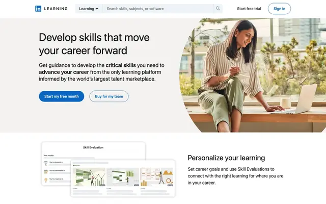 LinkedIn Learning official website