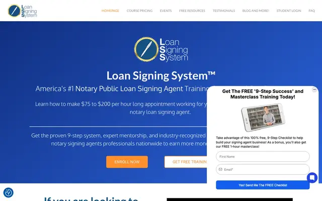 Loan Signing System official website