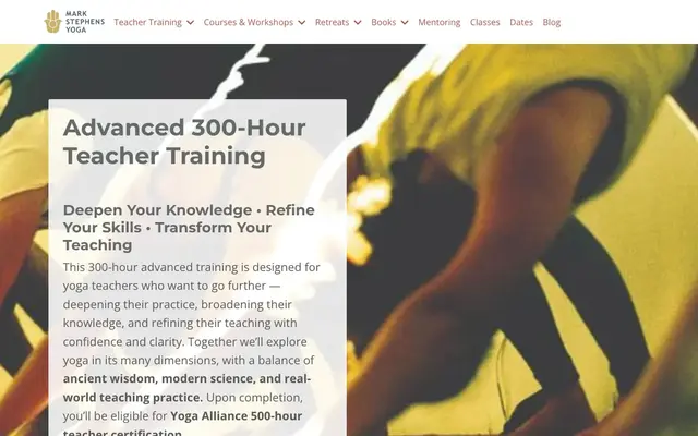 Mark Stephens Yoga official website