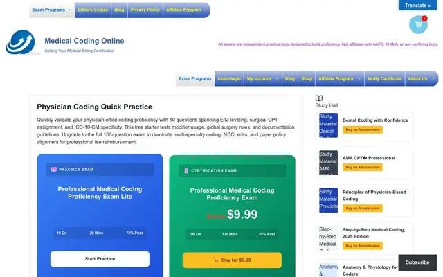 Medical Coding Online (coding-online.net) official website