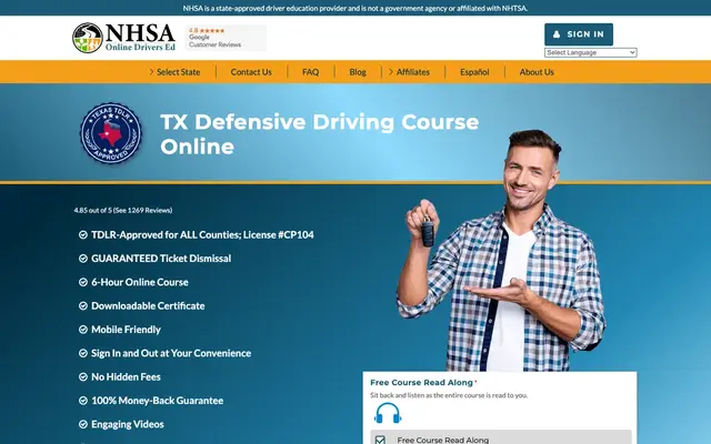 National Highway Safety Administration (nhsa.com) official website