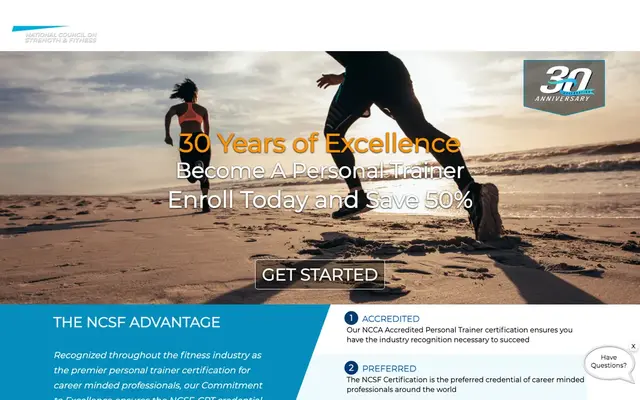 NCSF (National Council on Strength & Fitness) official website