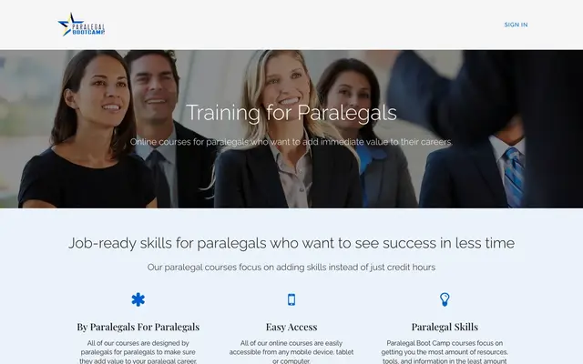 Paralegal Boot Camp official website