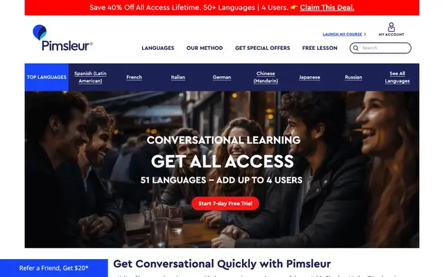 Pimsleur official website