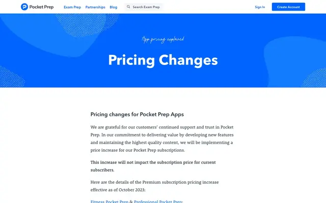 Pocket Prep official website