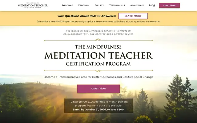 Sounds True — MMTCP (Mindfulness Meditation Teacher Certification Program, Jack Kornfield & Tara Brach) official website