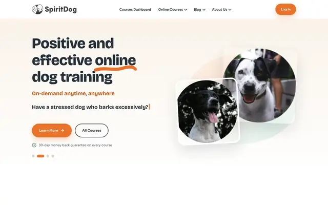 SpiritDog Training official website