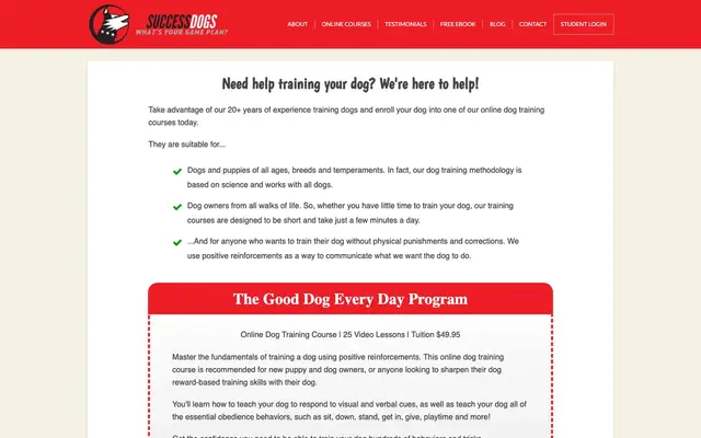 Success Dogs official website
