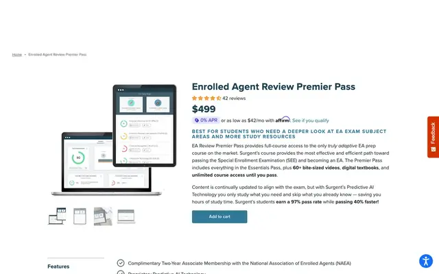 Surgent (EA Exam Review) official website