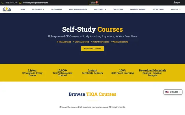Tax IQ Academy official website