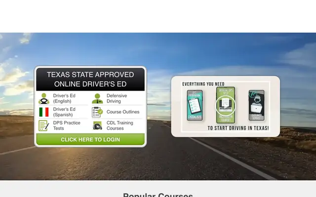 Virtual Drive of Texas official website