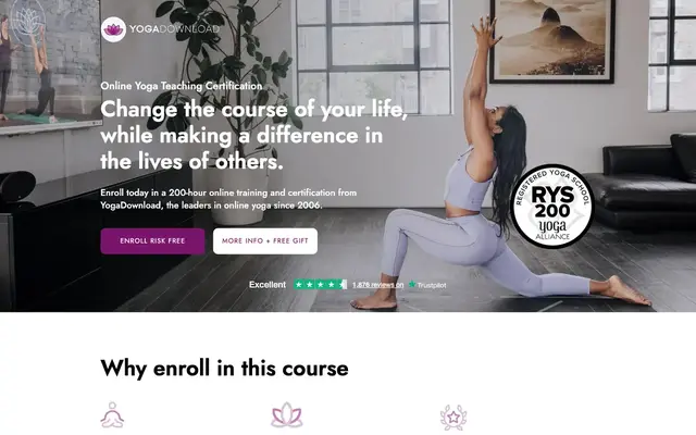 YogaDownload (Yoga Download Teacher Training) official website